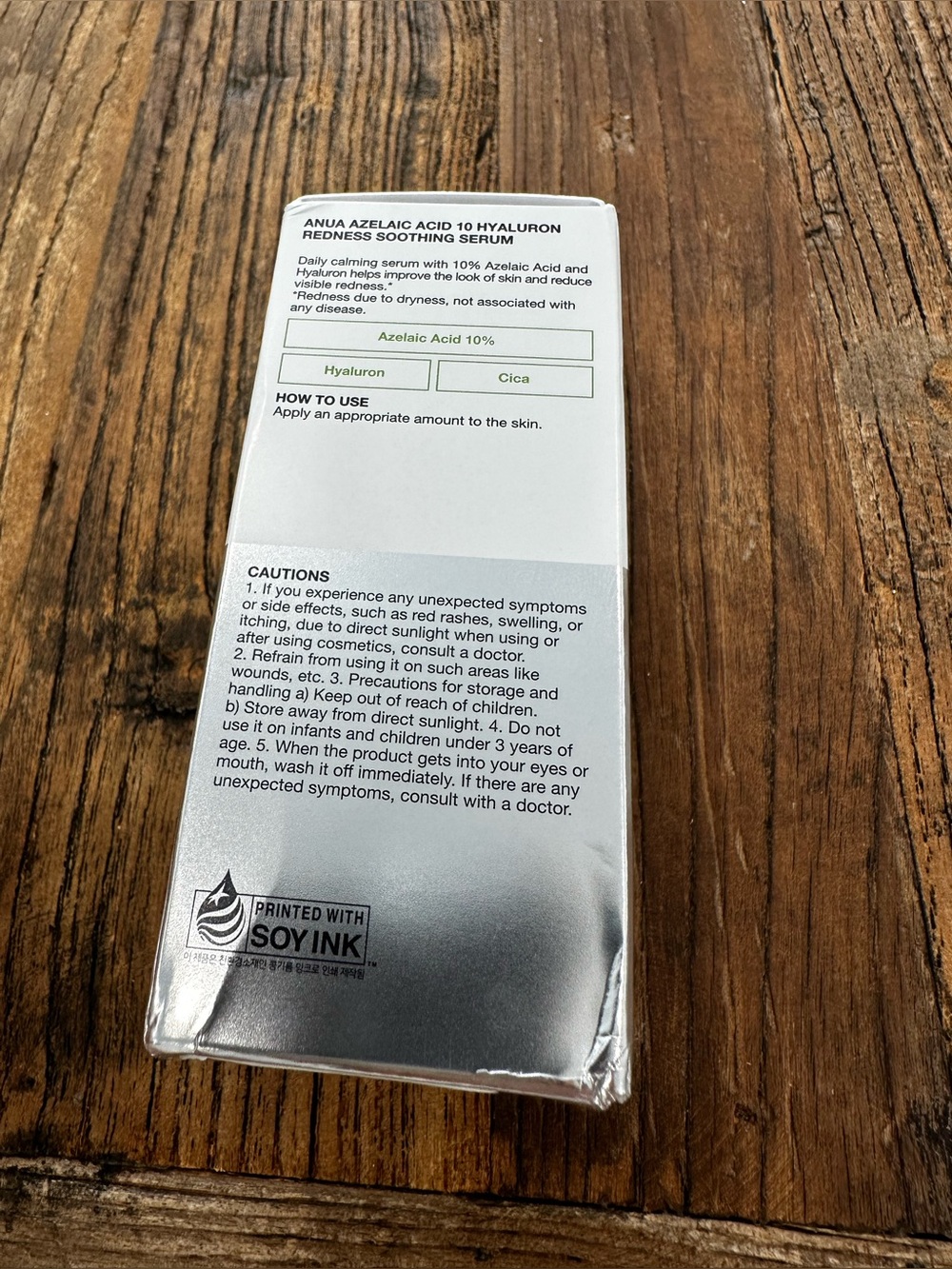 Anua 10+ Azelaic Acid & Hyaluron Redness Soothing Serum — White/Green - Picture 4 of 6